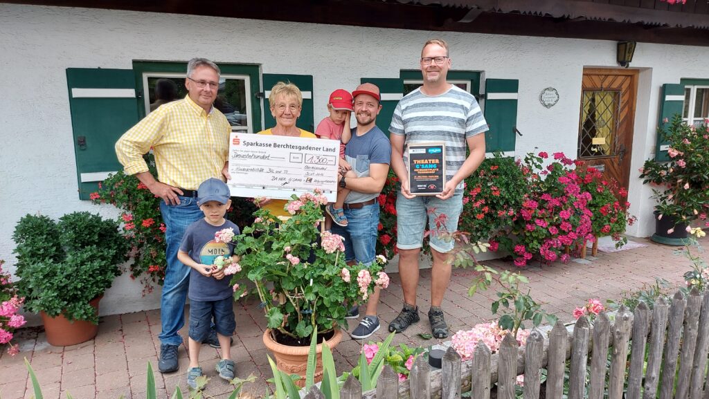 Spendenübergabe Kolpingfamilie Teisendorf, DaHerG'sang